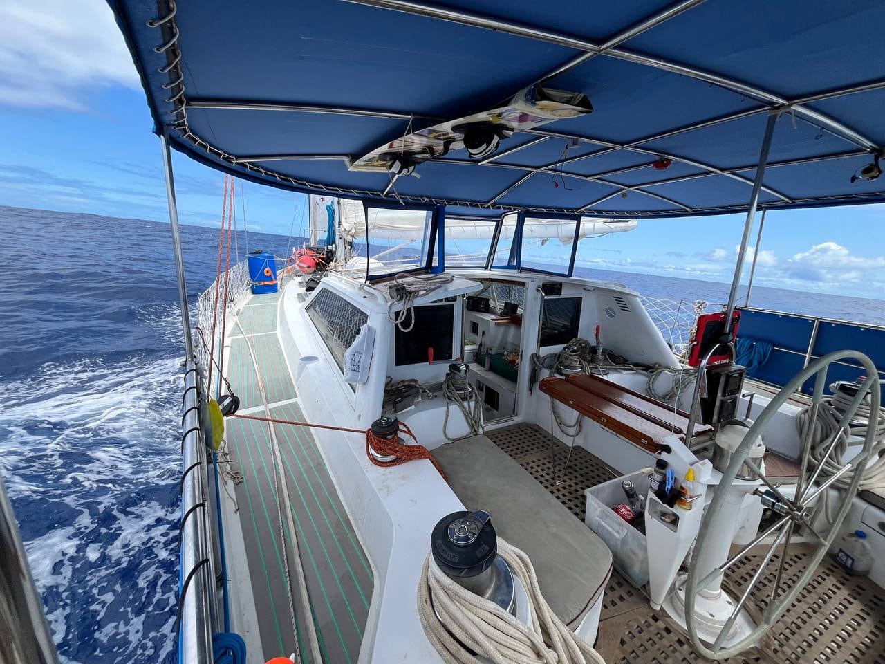 Cockpit und Deck