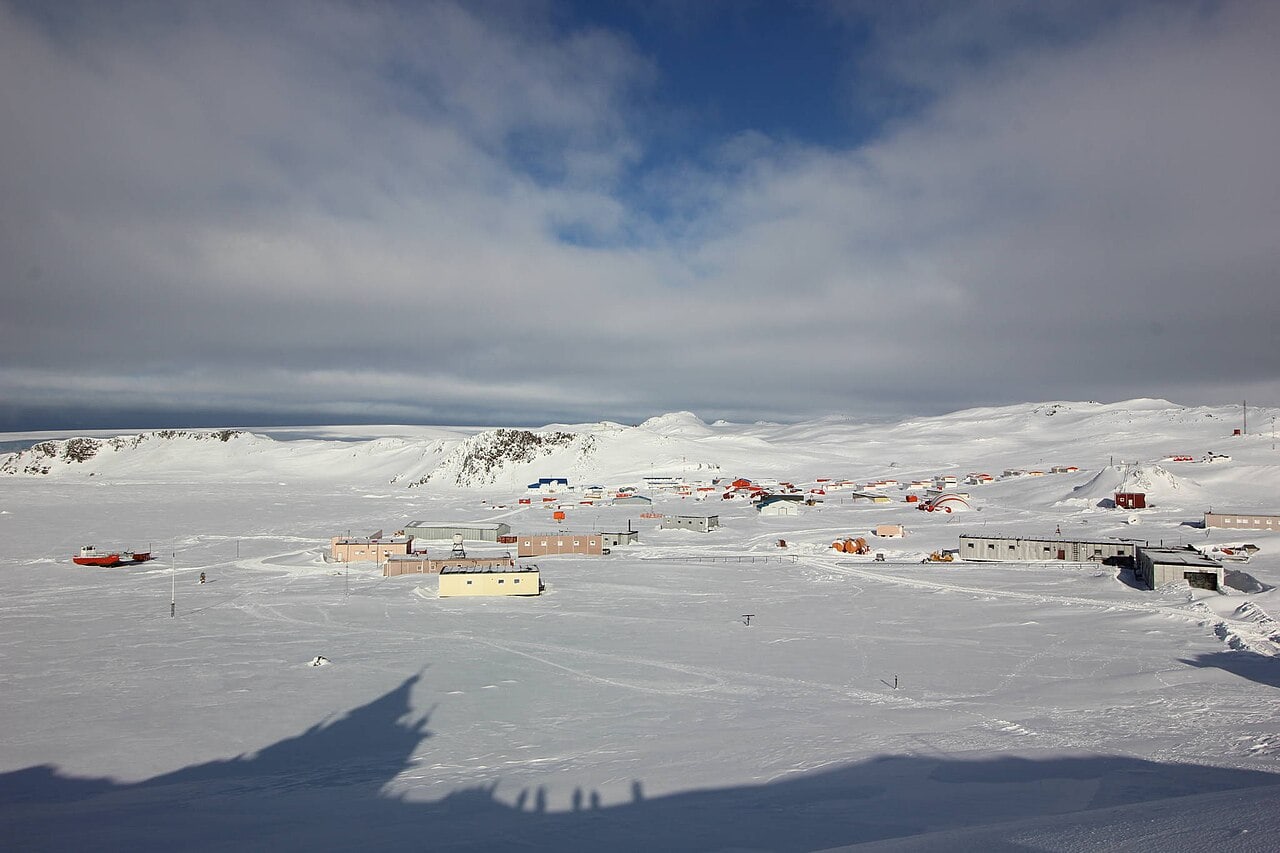 Station Bellingshausen auf der Fildes-Halbinsel von King George Island
